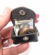 Sacoche cuir mini porte clés porte monnaie fleur artisan Voyageur