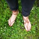 Sandales lacets cuir femme