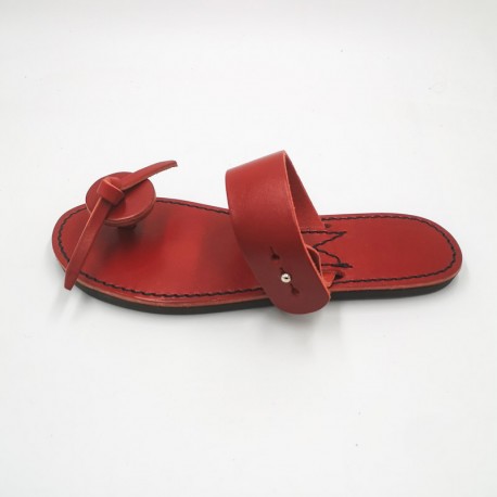 Sandales nu pied femme Pastille Rouge