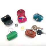 Porte-clés cuir porte monnaie artisan Voyageur