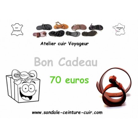 Bon Cadeau 70 euros